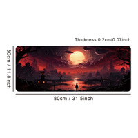 2026 Tapis de Souris Gaming en Caoutchouc, Personnalisable par Sublimation, Grand Format 80x30 pour Clavier d'Ordinateur et Bureau