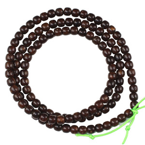Hainan Bodhi Seeds 108 Beads Star Moon Pattern Old-Style Barrel Buddhist Jewelry Unisex <b>Bracelet</b> Collectible Religious - Product Image 4