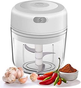 Электрический мини-Измельчитель чеснока, 250 мл беспроводной портативный измельчитель лука, мини-измельчитель пищевой комбайн для перца чили овощных орехов, - Product Image 1