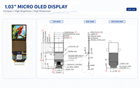 شاشة SeeYA SY103WAM19 مقاس 1.03 بوصة بدقة 2560×2560 من نوع السيليكون مايكرو OLED لسماعات الواقع المعزز/الواقع الافتراضي الغامرة