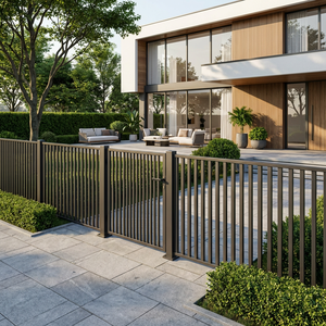 Valla Metálica de <span class=keywords><strong>Segunda</strong></span> <span class=keywords><strong>Mano</strong></span> para Jardín, Modelo Palisade, para Uso en Granjas, Balcones y Casas en Sudáfrica, Servicio de Modelado 3D, 2m - Product Image 2