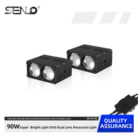 Lensa Proyektor Bi-LED Senlo X2 3 Inci Lampu Depan Mobil High Low Beam Retrofit Upgrade Lensa LED Otomatis