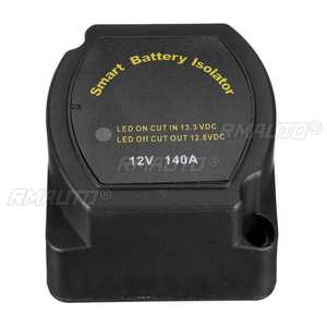 Aislador Inteligente de Batería Dual de 12V 140A, Relé Sensible al Voltaje VSR, Interruptor Inteligente para Automóviles, ATV, UTV, Barcos, RV, Camionetas - Product Image 3