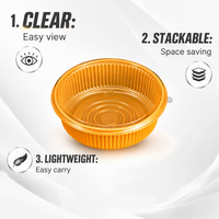 Boîte d'emballage alimentaire jetable en PET avec joint gaufré pour fruits secs, pistaches, gelée, hamburgers et aliments en conserve