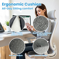 Coussin de siège de voiture ergonomique en mousse à mémoire de forme pour le coccyx, la sciatique et la colonne vertébrale