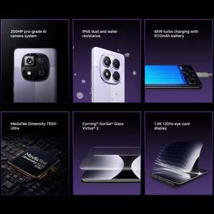 Original <span class=keywords><strong>Redmi</strong></span> <span class=keywords><strong>Note</strong></span> 14 <span class=keywords><strong>Pro</strong></span> Global 5G Smartphone 5G Octa Core Téléphone portable 12 Go + 512 Go 6.67 pouces HyperOS Téléphone portable - Product Image 3