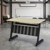 Table de formation pliable pour bureau et mobilier de salle, réglable, avec roulettes, pour réunions, bureau portable pour ordinateur portable, personnalisable