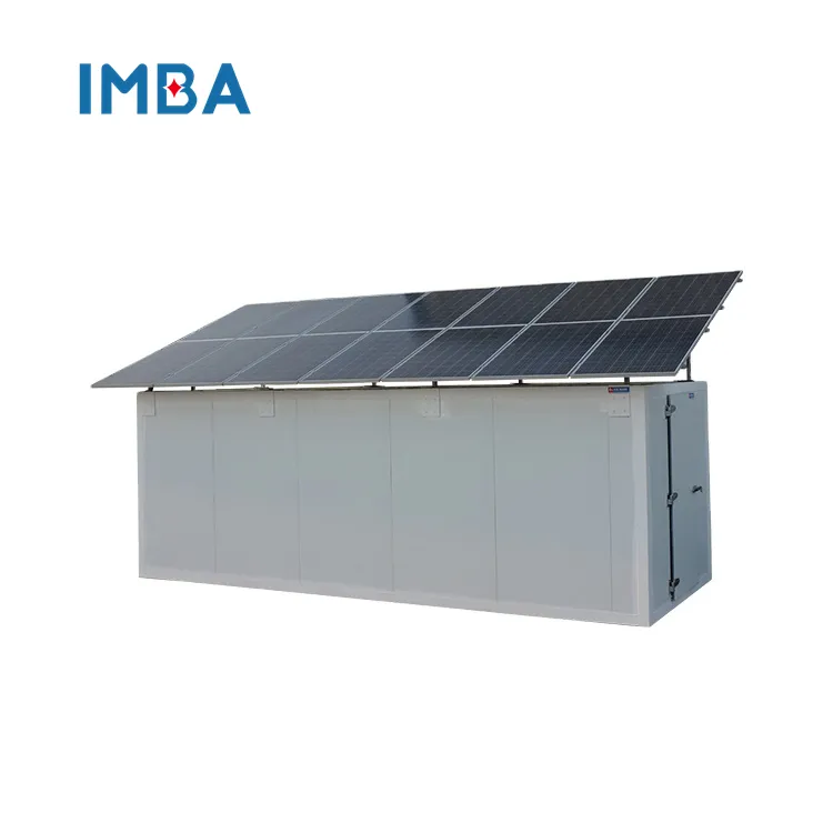 Contenedor de 20 metros cuadrados, congelador, habitación fría alimentada por energía solar, almacenamiento en frío