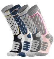Fabricant de chaussettes professionnelles de sport de ski unisexes à tube épais et à protection supérieure antidérapantes pour adultes