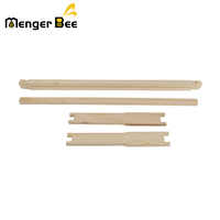 Menger Bee Amerikanischer Langstroth Knotenfreier Bienenstockrahmen aus Kiefernholz, unmontiert, Naturfarbe, Neu, Mittel-/Tiefstil, Ober- und Unterleiste