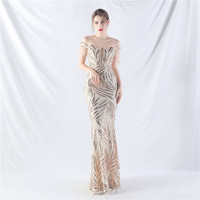 31963-S # New Palace Fishbone Vest Waist Tight Strap Heavy Industry High-end Evening Fat Lady Dress Plus Size Dress Super Size