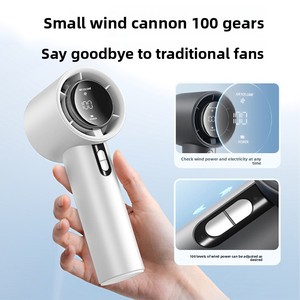 Mini Ventilador Portátil de Mano para Exteriores con Carga USB de Alta Velocidad, Motor sin Escobillas, Batería de 1200-2000mAh, Ventilador Turbo de Alta Velocidad - Product Image 4