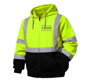 Custom LOGO Men <strong>Women</strong> Reflective <strong>Hi</strong> <strong>Vis</strong> Fleece Sweatshirt Big Size Polyester Safety <strong>Jacket</strong> with Cheap <strong>Hi</strong> <strong>Vis</strong> Clothing - Product Image 3