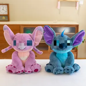 HL Venta caliente al por mayor Kawaii lindo Stitch muñeco de peluche juguetes Anime y Stitch juguetes de peluche almohada para niños