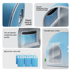 เตียงเต็นท์สัตว์เลี้ยงปรับอากาศบ้านสุนัขระบายความร้อนบ้านสุนัขแมวบ้านสุนัขใช้คู่สำหรับฤดูร้อนและฤดูหนาว - Product Image 5