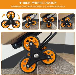 Dukungan Alat troli Platform troli lipat truk tangan pendaki tangga baja kuat & logam dapat disesuaikan OEM - Product Image 5