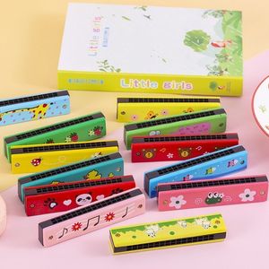 Armónica de madera para niños, juguete educativo de instrumentos musicales, 10 teclas, diseño colorido, regalo escolar, unisex, de 5 a 7 años - Product Image 1