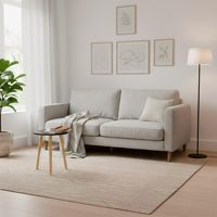Table d'appoint ronde noire avec pieds en bois naturel, table basse simple à trois pieds pour balcon, maison d'hôtes, décoration intérieure, table à café