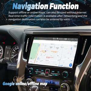 Radio con Pantalla Táctil Android de 11.6 Pulgadas para Toyota Alphard 30 Vellfire 2015-2019, Unidad Principal de Navegación GPS, Reproductor Multimedia, AutoRadio, Grabadora - Product Image 5