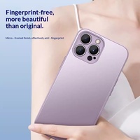 Nouvelle coque de téléphone de haute qualité en verre givré mat à bords lisses pour iPhone 12 13 14 15 16 Pro Max
