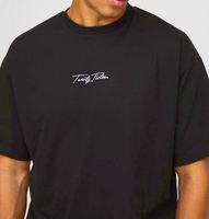 Ensemble 2 pièces T-shirt et short noir imprimé respirant grande taille pour homme en coton et polyester, style décontracté d'été