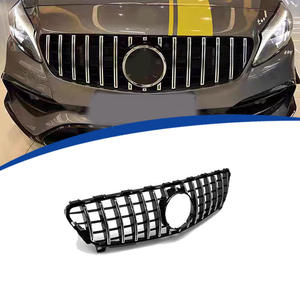 Grilles avant de la série <span class=keywords><strong>GT</strong></span> en noir brillant pour Mercedes Benz Classe A W176 Lci 2016-2018, vente chaude, <span class=keywords><strong>sport</strong></span> A45 <span class=keywords><strong>AMG</strong></span> - Product Image 1
