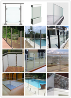 Verre trempé 6mm 12mm pour toiture, garde-corps d'escalier, cloison en verre trempé circulaire transparent texturé, panneaux de toiture et de terrasse