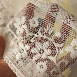 Design Wedding Jacquard Living Room Floral Lightweight <strong>Spot</strong> Elegant Bedding Sheer Curtain <strong>Fabric</strong> White - Product Image 6