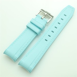 Bracelet de montre en silicone liquide courbé avec boucle à ardillon et breloque en caoutchouc, compatible avec les <span class=keywords><strong>montres</strong></span> co-marquées Planet – Offre spéciale - Product Image 6