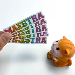 Custom Printed Full Color Waterproof Adhesive Plastic Transparent Clear Logo Die Cut Sticker Labels