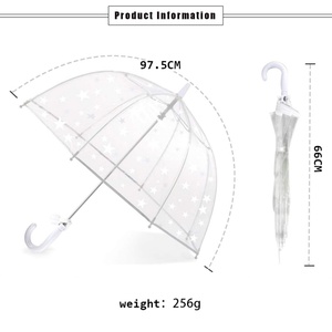POE Kids <b>Umbrella</b> Transparent Clear Animals Character Pattern <b>Umbrella</b> for Girls Boys Women - Product Image 2