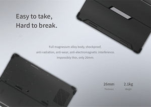แล็ปท็อปอุตสาหกรรมขนาด 13.3 นิ้ว พกพาสะดวก ทนทาน ใช้หน่วยประมวลผล I5/I7 Quad Core พร้อมฮาร์ดไดรฟ์ SSD สำหรับธุรกิจ - Product Image 2