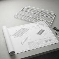 Étagère de réfrigérateur en verre trempé de remplacement OEM, haute capacité de charge, pour pièces détachées de réfrigérateurs domestiques modernes