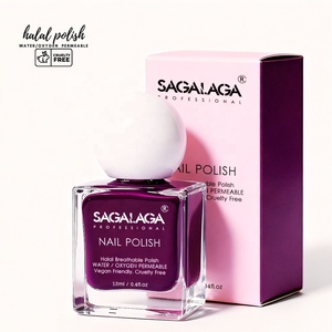 SAGALAGA 12ml <span class=keywords><strong>Vernis</strong></span> à ongles respirant Halal <span class=keywords><strong>pour</strong></span> femmes musulmanes, compatible Wudu, séchage rapide, sans 21 composants nocifs, logo personnalisé - Product Image 6