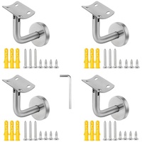 Supports pivotants réglables en métal robuste en acier inoxydable 304 Support mural Main courante d'escalier Supports de main courante Étagère pour escalier