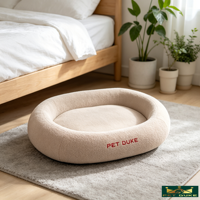 Coussin orthopédique imperméable pour chien, en mousse à mémoire de forme, extérieur en velours doux, avec fermeture éclair, antidérapant, pour marque privée