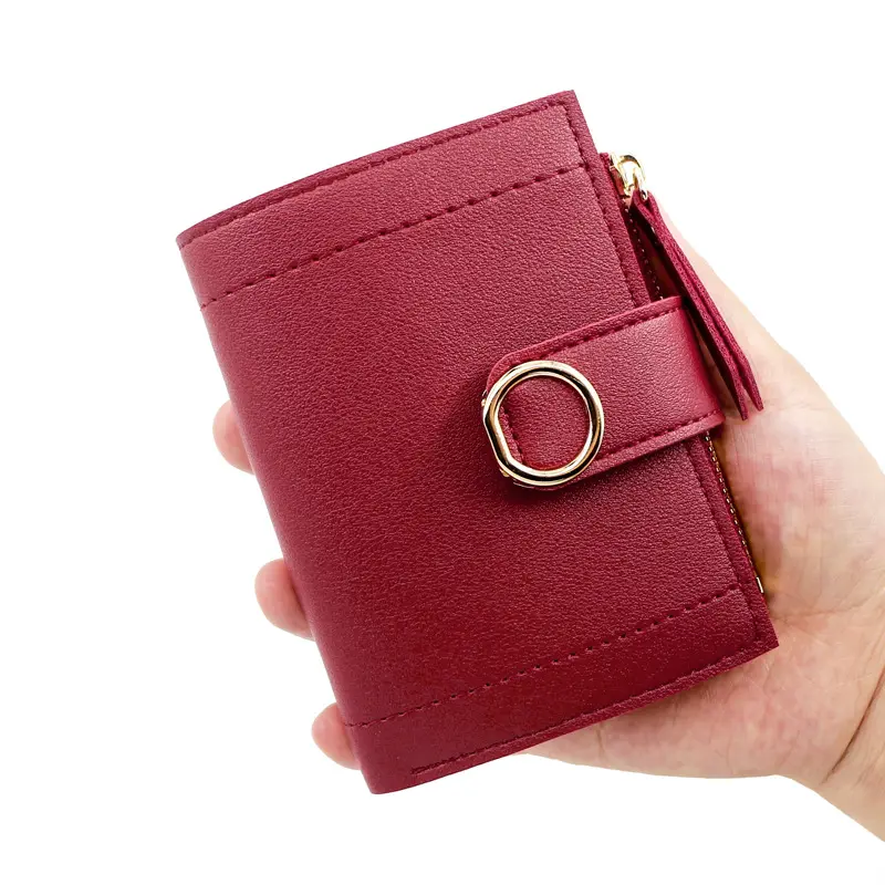 Women Small Fashion Brand Leather Purse Ladies Card Bag for Women Clutch  Women Female Purse Money Clip Wallet