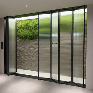 דלתות מתקפלות מזכוכית לחדר מגורים ומטבח, מחיצה מתקפלת, דלתות כניסה לפטיו, בידוד פנים של וילה - Product Image 5