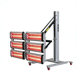 Lampada Riscaldante a Infrarossi Certificata CE a 3/6 Lampade per Essiccazione <span class=keywords><strong>Vernice</strong></span>, Attrezzatura per Cabina di Verniciatura e Riparazione Carrozzeria Auto - Product Image 1