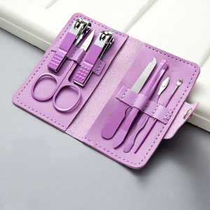 Ensemble d'outils de manucure et de pédicure portable, kit de soin des ongles 7 pièces, étui en cuir PU, soin des doigts et des orteils - Product Image 3