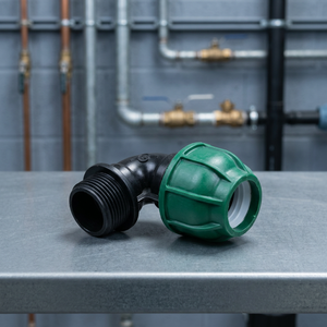 Raccord coudé en PP TERRACORE SAP3003, filetage mâle NPT, 90°, basse pression, surface lisse, connecteur pour irrigation et plomberie 9 - Product Image 3
