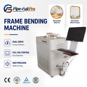 เครื่องดัดมุมโครงอะลูมิเนียมแบบสองทิศทาง CNC ดูอัลเซอร์โว สำหรับกระจก รูปภาพ งานตกแต่งผนัง โครงรูปศิลปะ - Product Image 1