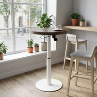Socle de table réglable en hauteur Wekis, en fer, pneumatique, avec levier, pour la fourniture de tables de café, de restaurant et de pub