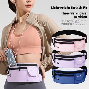 Sac de taille de sport imperméable personnalisé pour l'extérieur, hommes et femmes, fermeture éclair pour la remise en forme, les voyages, le téléphone portable, la course à pied, les sacs de jogging - Product Image 2