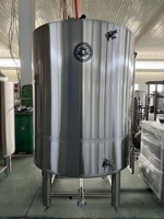 Réservoir d'eau glycolée 1500L en acier inoxydable 304 personnalisé avec isolation PU pour système de refroidissement de brasserie et refroidisseur de bière