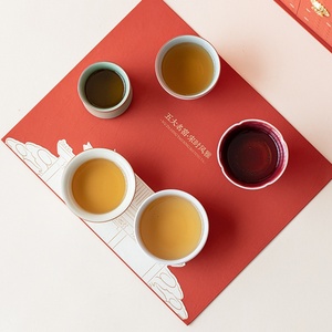 Cinq célèbres fours <span class=keywords><strong>Wufu</strong></span>, boîte cadeau de tasses à thé en céramique chinoise, design rétro de luxe léger, tasse à thé pour les affaires - Product Image 3