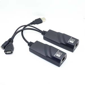 Câble d'extension <span class=keywords><strong>USB</strong></span> 2.0 <span class=keywords><strong>avec</strong></span> <span class=keywords><strong>port</strong></span> <span class=keywords><strong>Ethernet</strong></span> de 100 mètres Câble d'extension RJ45 pour caméra Clavier Souris - Product Image 6