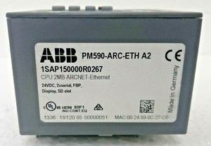 PM590ARCETH 1SAP150000R0267 CPU 2MB ARCNET Ethernet PLC - Product Image 2