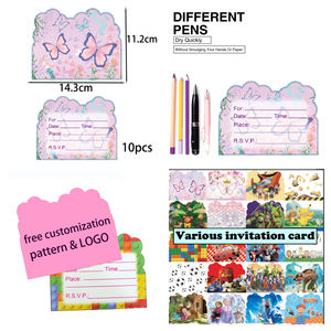 Tarjetas de Invitación con Temática Musical para Cumpleaños de Niñas, Tarjetas de Felicitación con Música para Fiestas - Product Image 2