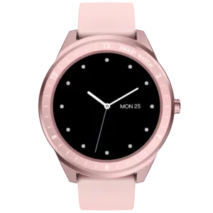 Jam tangan S5 pro bundar layar sentuh penuh warna jam tangan skutil pink HITAM, heroband biru 3 jam tangan